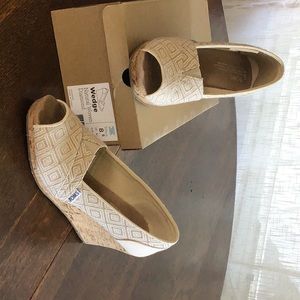 Toms wedge shoes Natural Diamond